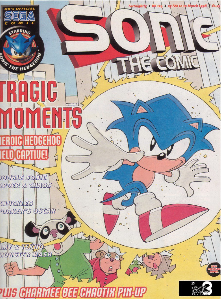 Sonic - The Comic Issue No. 124 Cover Page